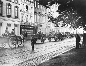 Printemps: German occupation of Brussels, Belgium, WW1
