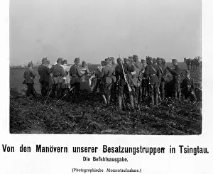 Manoeuvres: German occupation forces in Tsingtao, 1910