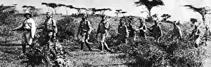 Auxiliary: German officer with Askaris, 1916