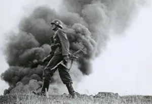 Strides: German officer of assault troops during the Nazi
