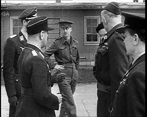 Surrendering: German Officers Surrendering To British Officers