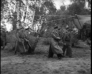 Luneberg: German Officers Walking Into A Tent In the