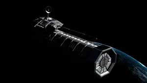 Rendition: German orbital weapons platform in Earth orbit