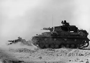 Marsa: German Panzer IV at Marsa El Brega, 1941