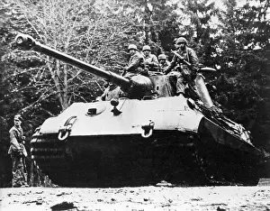 Bulge: German Panzer tank, 1944
