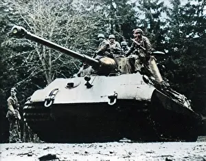 Ardennes: German Panzer tank, 1944