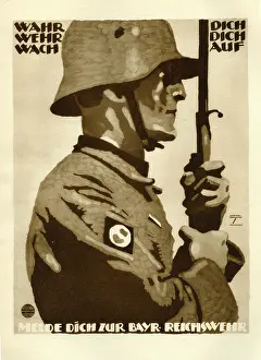 Millitary: A German paramilitary recruitment poster