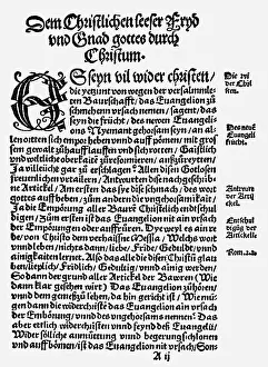 Preface: German Peasants War 1524 - 1526, Twelve Articles