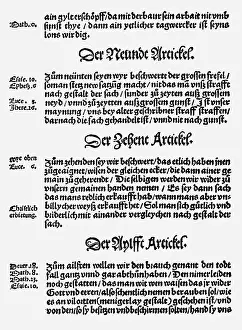 Preface: German Peasants War 1524 - 1526, Twelve Articles