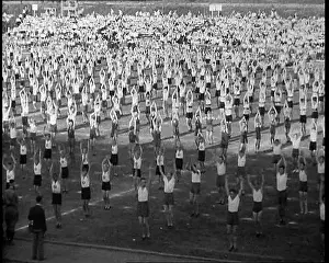 Exercising: German People Exercising Outside