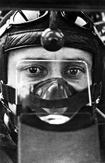 Pretending: German Pilot in his Plane