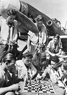Standby: German pilots during the standby, 1944