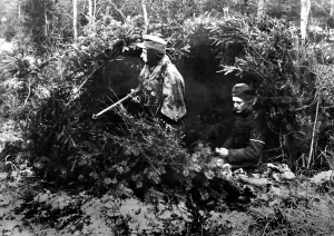 Makeshift: German position in Courland Bridgehead, 1945