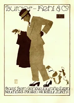 Tailors: A German poster advertising Burger Kehl und Co