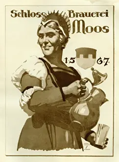 Schloss: A German poster advertising Castle brewery