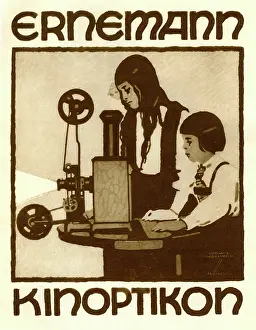 Projectors: A German poster advertising Ernemann cinema projectors