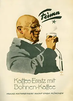 Mugs: A German poster advertising Feima coffee substitute