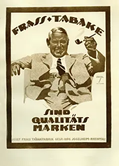Brands: A German poster advertisement for Frass Tobacco