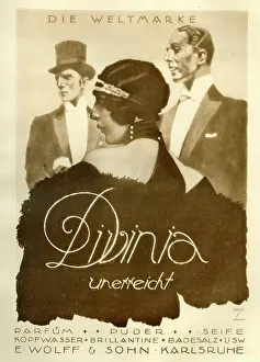 Brands: A German poster advertising the global brand, Divinia