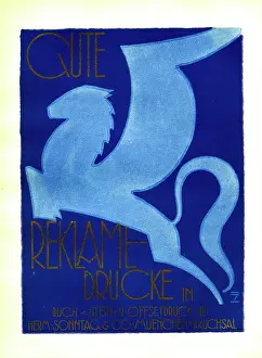 Silhouetted: A German poster advertising good advertising prints
