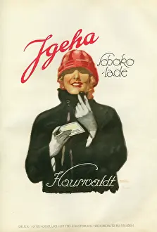 Confectionary: A German poster advertisement for Jgeha Chocolate