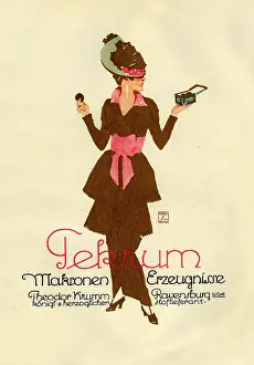 Biscuits: A German poster advertising macaroons
