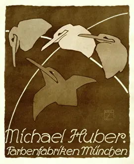 Huber: A German poster advertising Michael Huber