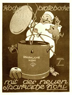Cookware: A German poster advertising new cookware
