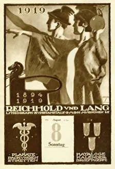 Printers: A German poster advertising the Reichhold & Lang