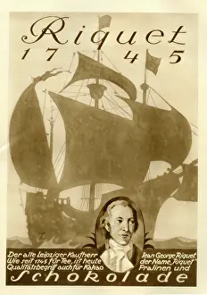 Clipper: A German poster advertisement for Riquet Tea