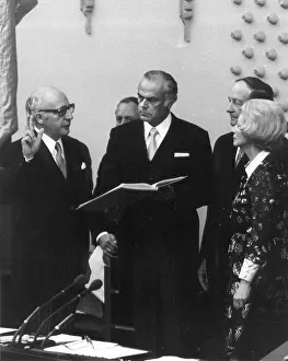 Eightieth: German president Walter Scheel is sworn in