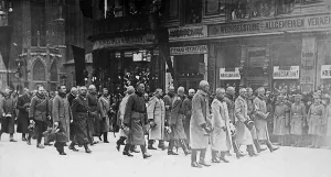 Obsequies: The German princes at the funeral procession at the