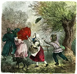 Blowing: German print - Four Seasons - Autumn