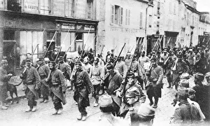 Rheims: German prisoners 1914