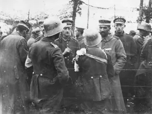 Broodseinde: German prisoners captured at Broodseinde, WW1