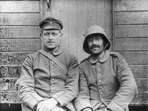 Canadians: German prisoners captured by Canadians at Vimy, WW1