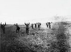 Surrendering: German prisoners WWI