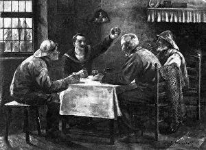 Gartenlaube: German propaganda drawing, 1915