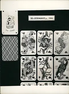 Tattered: German propaganda playing cards, WW2