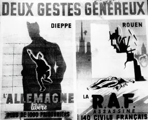 Raids: German propaganda poster of the military authorities