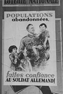 Filter: German propaganda poster in Paris, 1940