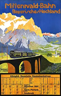Mittenwald: German railway poster