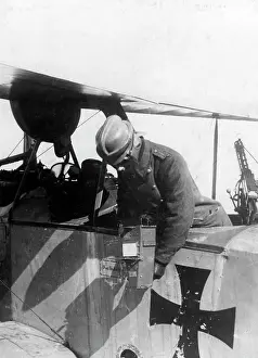 Handling: German reconaissance plane, 1917