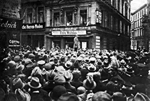 Wojciech: German refugees demonstrate during the Polish uprising in Up