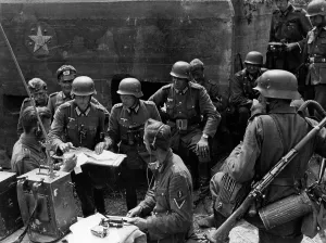 Messages: German regimental command post in Ukraine, 1941