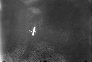 Taube: German Rumpler-Taube plane in flight, WW1