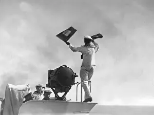 Seaman: German sailor with signal flags, 1920-1930