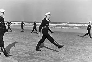 Practicing: German sailors during training, 1935