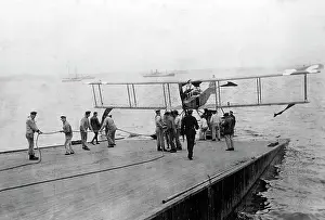 Onshore: German seaplane, 1916
