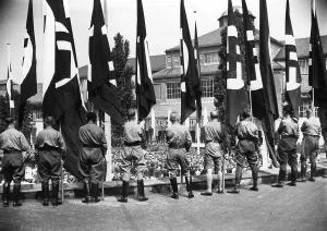 Fairground: German settlement exhibition in Munich, 1934